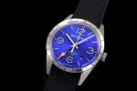BR 123 GMT 24H SS Blue Dial on Black Rubber Strap A2836 - Image 3