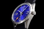 BR 123 GMT 24H SS Blue Dial on Black Rubber Strap A2836 - Image 6