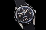 Vintage BR-V2 Steel Heritage Black Dial on Black Rubber Strap MIYOTA 9015 - Image 2