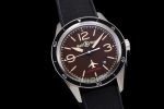 BR 123 FALCON Limited Brown Dial on Black Rubber Strap MIYOTA 9015 - Image 2