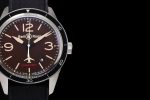 BR 123 FALCON Limited Brown Dial on Black Rubber Strap MIYOTA 9015 - Image 4