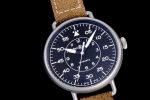 WW1-92 Military 1:1 Best Edition Black Dial on Brown Leather Strap MIYOTA 9015 - Image 2