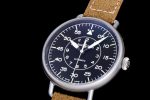 WW1-92 Military 1:1 Best Edition Black Dial on Brown Leather Strap MIYOTA 9015 - Image 3