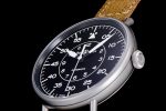 WW1-92 Military 1:1 Best Edition Black Dial on Brown Leather Strap MIYOTA 9015 - Image 6