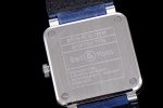 BR03-97 Automatic Power Reserve SS Blue Dial on Blue Leather Strap A23J - Image 9