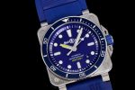 BR 03-92 Diver SS 1:1 Best Edition Blue Dial on Rubber Strap MIYOTA 9015 - Image 2