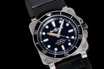 BR 03-92 Diver SS 1:1 Best Edition Black Dial on Rubber Strap MIYOTA 9015 - Image 2