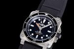 BR 03-92 Diver SS 1:1 Best Edition Black Dial on Rubber Strap MIYOTA 9015 - Image 3