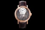 Tradition 7097BB RG ZF 1:1 Best Edition White/Gray Dial on Brown Leather Strap A505