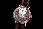 Tradition 7097BB RG ZF 1:1 Best Edition White/Gray Dial on Brown Leather Strap A505 - Image 3
