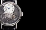 Tradition 7097BB SS ZF 1:1 Best Edition White/Gray Dial on Black Leather Strap A505 - Image 4