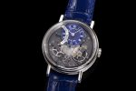 Tradition 7097BB SS ZF 1:1 Best Edition Blue/Gray Dial on Blue Leather Strap A505 - Image 3
