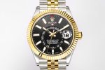 Skydweller SS/YG Noob Best Edition Black Dial on SS/YG Jubilee Bracelet A23J - Image 2