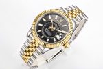 Skydweller SS/YG Noob Best Edition Black Dial on SS/YG Jubilee Bracelet A23J - Image 4