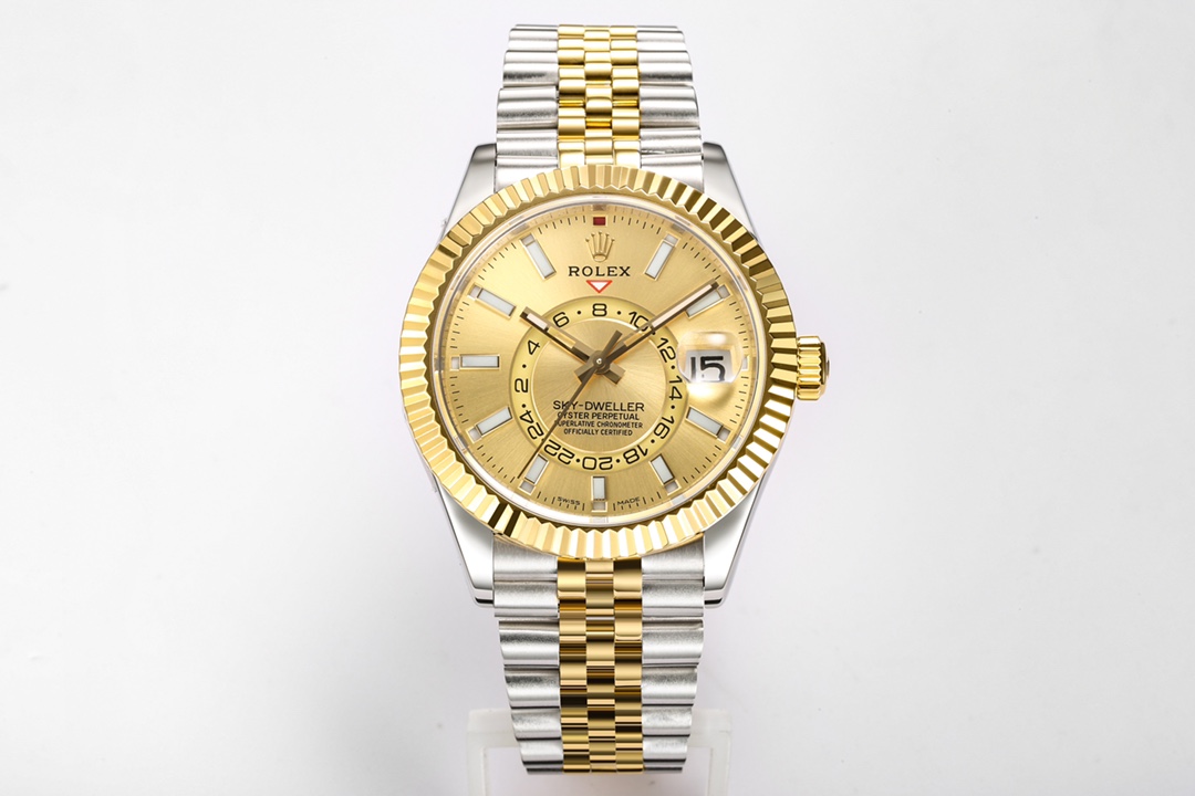 Skydweller SS/YG Noob Best Edition YG Dial on SS/YG Jubilee Bracelet A23J