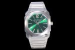 Octo 38mm SS BVF 1:1 Best Edition Green Dial On Stainless Steel Bracelet Miyota 9015