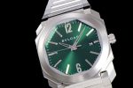 Octo 38mm SS BVF 1:1 Best Edition Green Dial On Stainless Steel Bracelet Miyota 9015 - Image 2