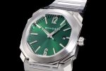 Octo 38mm SS BVF 1:1 Best Edition Green Dial On Stainless Steel Bracelet Miyota 9015 - Image 3