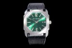 Octo 41mm SS BVF 1:1 Best Edition Green Dial On Black Leather Strap Miyota 9015