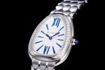 Serpenti Seduttori Watch SS BVF 1:1 Best Edition White Dial Diamonds Bezel on SS Bracelet ETA Quartz - Image 3