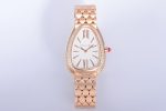 Serpenti Seduttori Watch RG BVF 1:1 Best Edition White Dial Diamonds Bezel on RG Bracelet ETA Quartz
