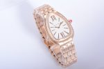 Serpenti Seduttori Watch RG BVF 1:1 Best Edition White Dial Diamonds Bezel on RG Bracelet ETA Quartz - Image 2