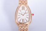Serpenti Seduttori Watch RG BVF 1:1 Best Edition White Dial Diamonds Bezel on RG Bracelet ETA Quartz - Image 4