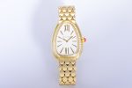 Serpenti Seduttori Watch YG BVF 1:1 Best Edition White Dial Diamonds Bezel on YG Bracelet ETA Quartz