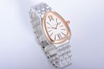 Serpenti Seduttori Watch SS BVF 1:1 Best Edition White Dial RG Bezel on SS Bracelet ETA Quartz - Image 2