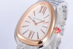 Serpenti Seduttori Watch SS BVF 1:1 Best Edition White Dial RG Bezel on SS Bracelet ETA Quartz - Image 5