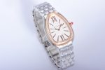 Serpenti Seduttori Watch SS BVF 1:1 Best Edition White Dial Diamonds RG Bezel on SS Bracelet ETA Quartz - Image 2