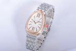Serpenti Seduttori Watch SS BVF 1:1 Best Edition White Dial Diamonds RG Bezel on SS Bracelet ETA Quartz - Image 3