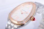 Serpenti Seduttori Watch SS BVF 1:1 Best Edition White Dial Diamonds RG Bezel on SS Bracelet ETA Quartz - Image 7