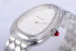 Serpenti Seduttori Watch SS BVF 1:1 Best Edition Silver Markers On White Dial Diamonds Bezel on SS Bracelet ETA Quartz - Image 7