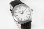 Octo 41mm SS BVF 1:1 Best Edition White Dial On Black Leather Strap Miyota 9015 - Image 2