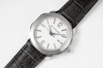 Octo 41mm SS BVF 1:1 Best Edition White Dial On Black Leather Strap Miyota 9015 - Image 3