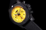 Avenger Hurricane 45mm Chrono RMF 1:1 Best Edition Yellow Dial on Black Nylon Strap A7750 - Image 5