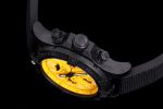Avenger Hurricane 45mm Chrono RMF 1:1 Best Edition Yellow Dial on Black Nylon Strap A7750 - Image 6
