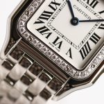 Panthère 22mm BVF 1:1 Best Edition SS White Dial Diamonds Bezel on SS Bracelet Ronda Quartz - Image 6