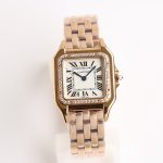 Panthère 27mm BVF 1:1 Best Edition RG White Dial Diamonds Bezel on RG Bracelet Ronda Quartz