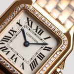 Panthère 27mm BVF 1:1 Best Edition RG White Dial Diamonds Bezel on RG Bracelet Ronda Quartz - Image 5