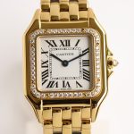 Panthère 27mm BVF 1:1 Best Edition YG White Dial Diamonds Bezel on YG Bracelet Ronda Quartz - Image 3