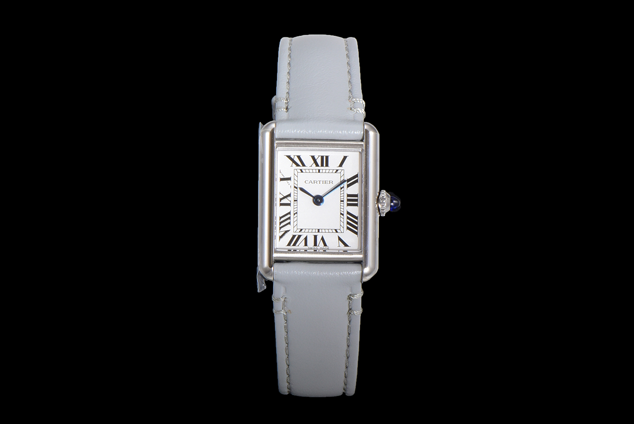 Cartier Tank Must Small C-Blue SS/LE White K11 Sw Qtz