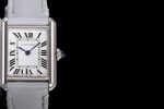 Cartier Tank Must Small C-Blue SS/LE White K11 Sw Qtz - Image 4