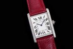 CAR0535B – Cartier Tank Must Large Dia Red SS/LE Wht K11 Sw Qtz - Image 2