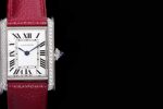 CAR0534B – Cartier Tank Must Small Dia Red SS/LE Wht K11 Sw Qtz - Image 4