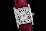 CAR0534B – Cartier Tank Must Small Dia Red SS/LE Wht K11 Sw Qtz - Image 5