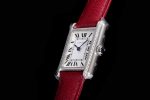 CAR0534B – Cartier Tank Must Small Dia Red SS/LE Wht K11 Sw Qtz - Image 6