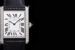 CAR0535C – Cartier Tank Must Large Dia Blk SS/LE Wht K11 Sw Qtz - Image 4