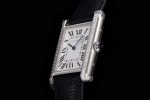 CAR0535C – Cartier Tank Must Large Dia Blk SS/LE Wht K11 Sw Qtz - Image 6